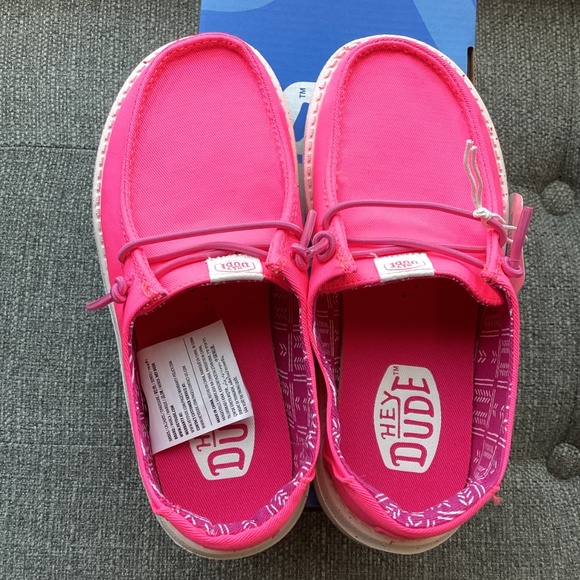 Hey Dude Toddler Girls' Wendy Canvas Casual Moccasin Sneakers, size 12 - Picture 11 of 12